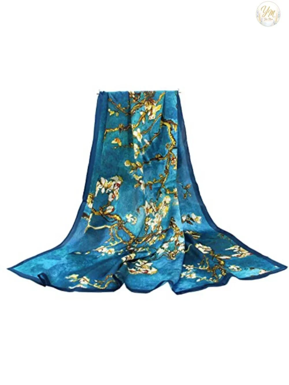 100% Mulberry Silk Large Square Scarf Shawl Women Hair Wrap Headband